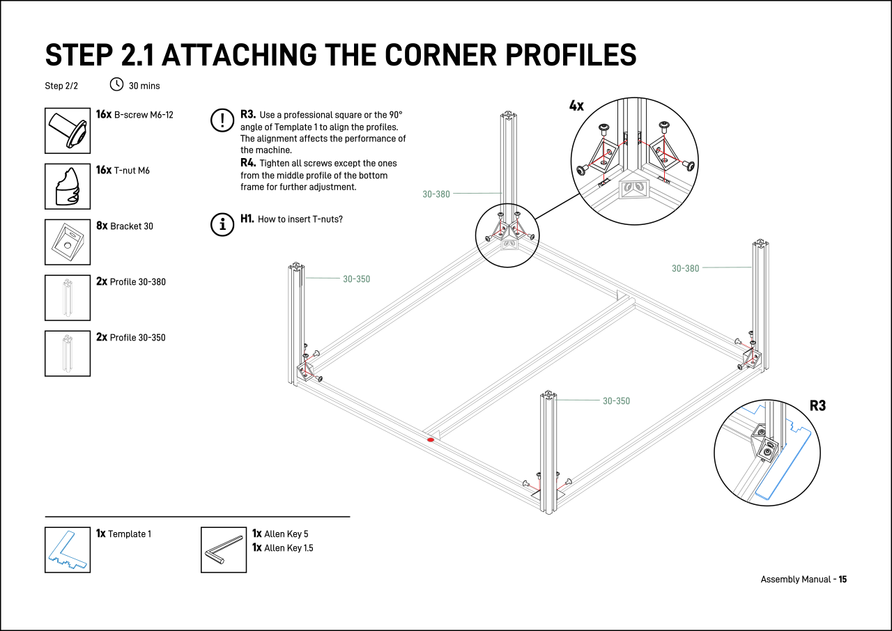 A generated Ikea-style page with assembly instructions